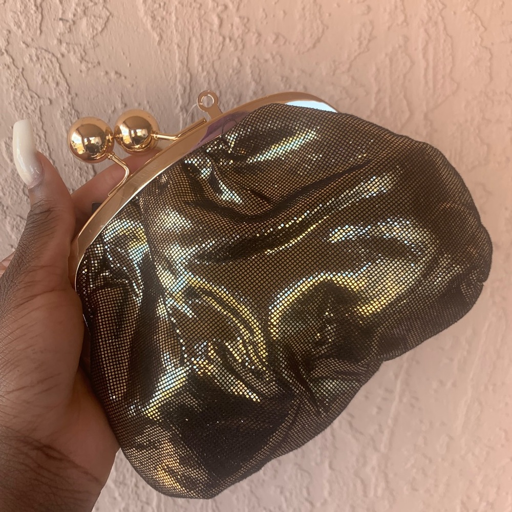 Black and Gold Clutch Purse